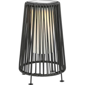 Solar-LED-Dekoleuchte Aviano Schwarz Warmweiß 35 cm x 21 cm x 21 cm