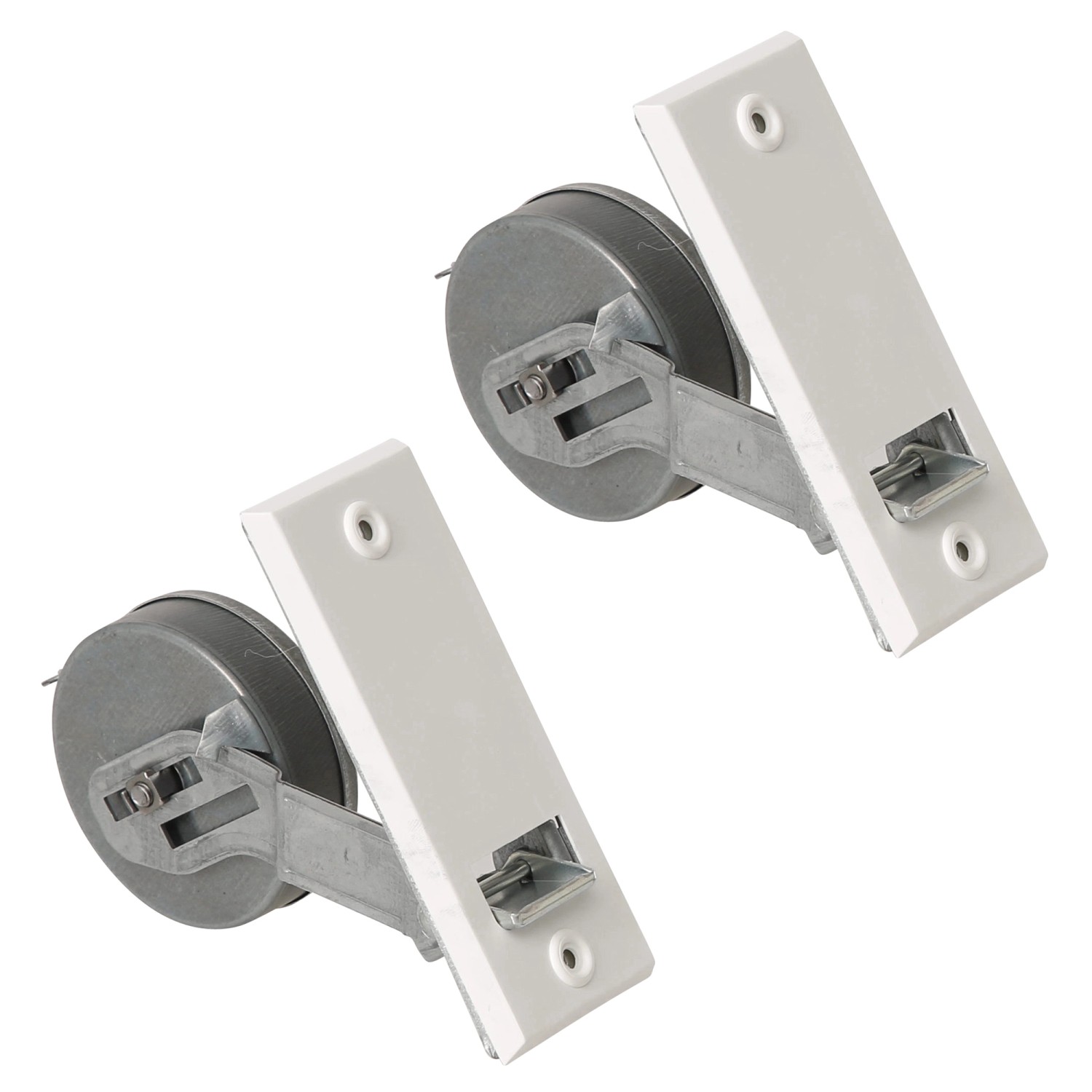 Rollwin 2x Rolladen Gurtwickler Unterputz 105mm Lochabstand Weiß Ohne Gurt Für 23mm Rolladengurt Geeignet Rollo Wickler ...