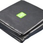 Schwarze EXIT Premium Pool-Abdeckplane 400x200cm, gefaltet. Pool Abdeckung zum Schutz vor Witterung.