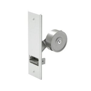 Unterputz Rollladen Gurtwickler Maxi, 105mm Lochabstand, mit weißer Abdeckplatte.