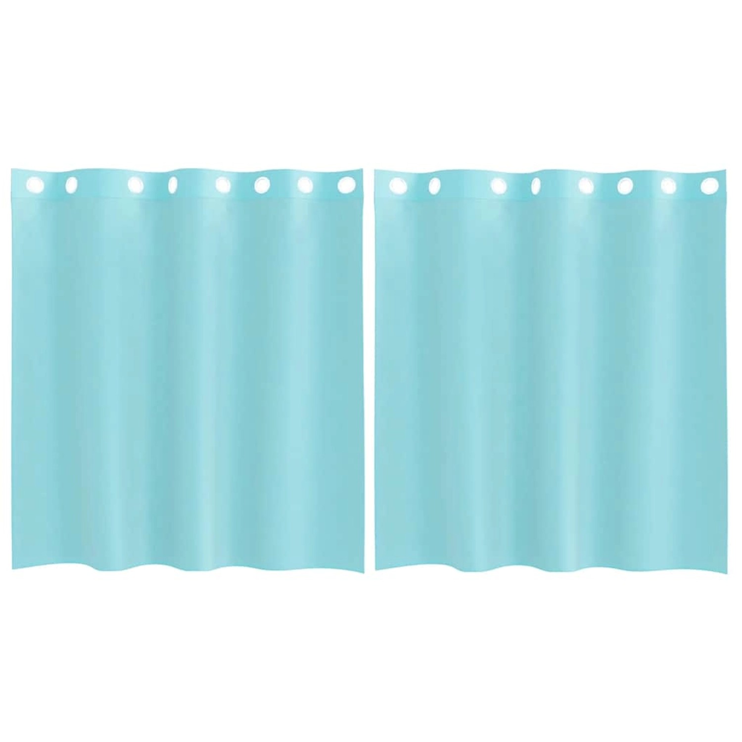 vidaXL Voile Vorhänge mit Ösen 2 Stk Türkis 4102143 günstig online kaufen