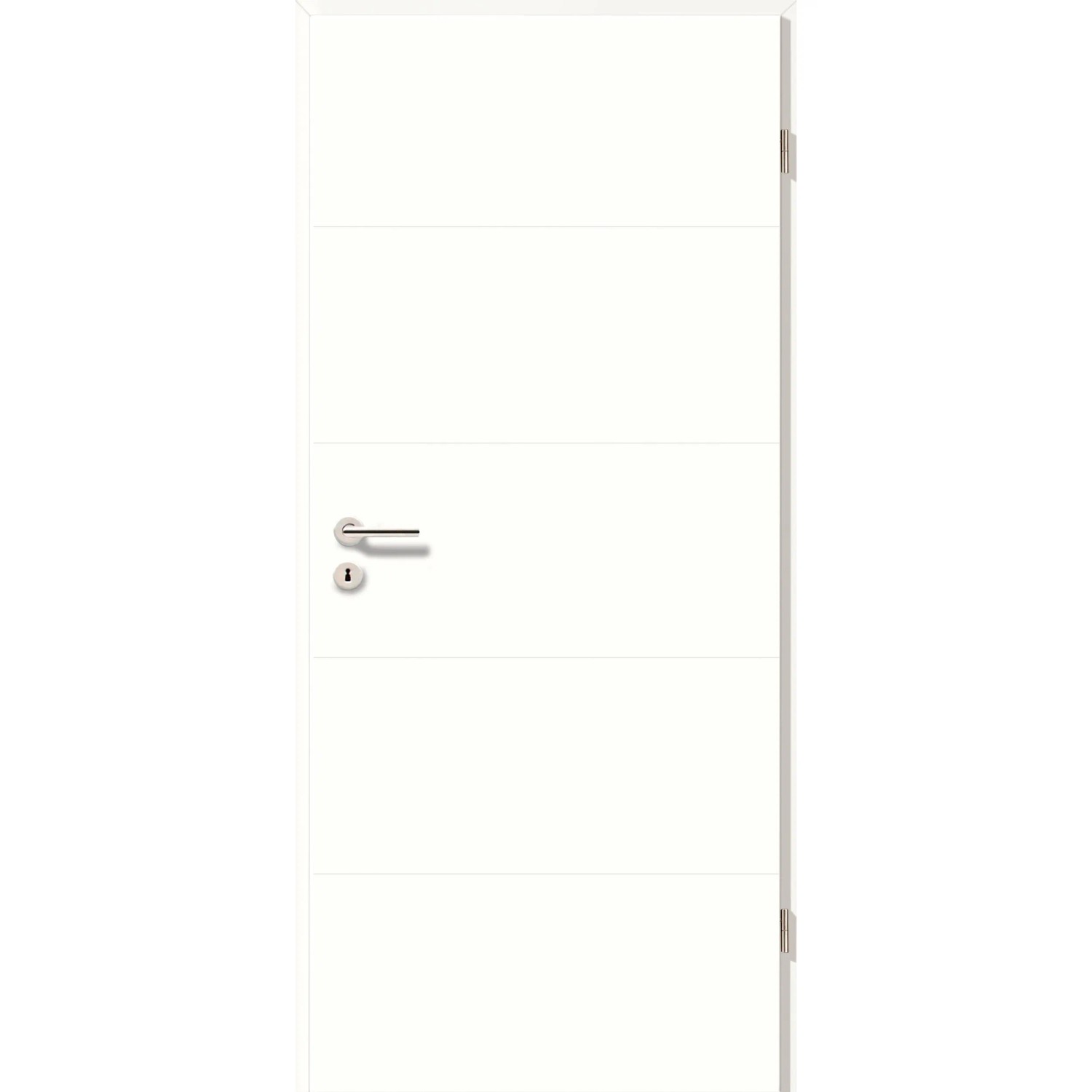 Zimmertür Modell Catro Line ähnl. RAL 9016 61,0 cm x 198,5 cm Anschlag Rechts