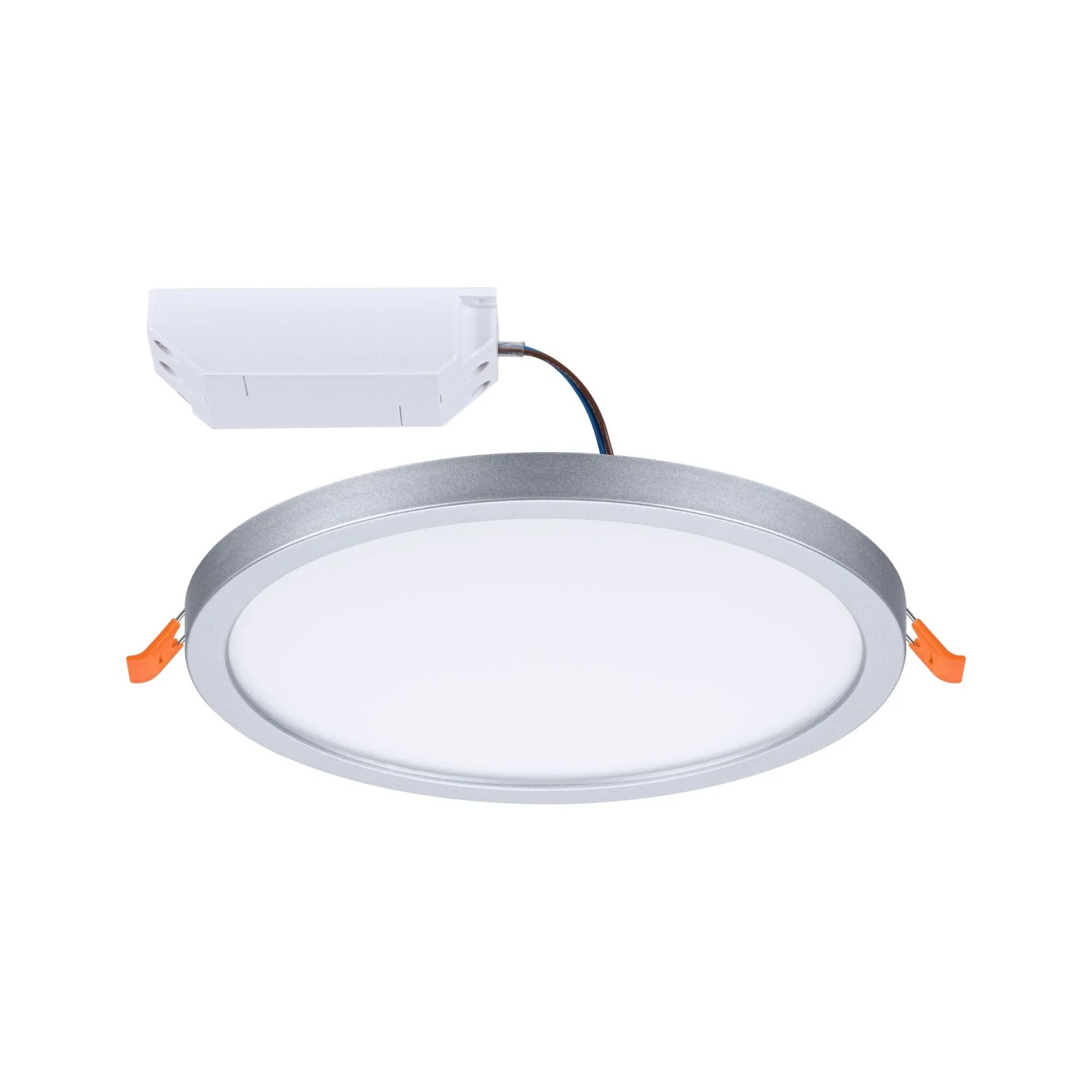 Paulmann Einbaupanel Areo, 13W, 4000K, 175mm, Chrom matt, Kunststoff. LED Einbaustrahler.