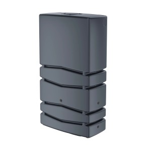 Waterform Regentonne Aqua Tower, 350 l, Anthrazit. Eckige Regenspeicher für Garten & Außenbereich.