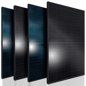 SUNNIVA Solarmodul 460 W Full Black Bifazial Glas/Glas PV Modul Solarpanel  PMax 1840W Bifacial N-Type für Balkonkraftwerk oder PV Solar Anlage