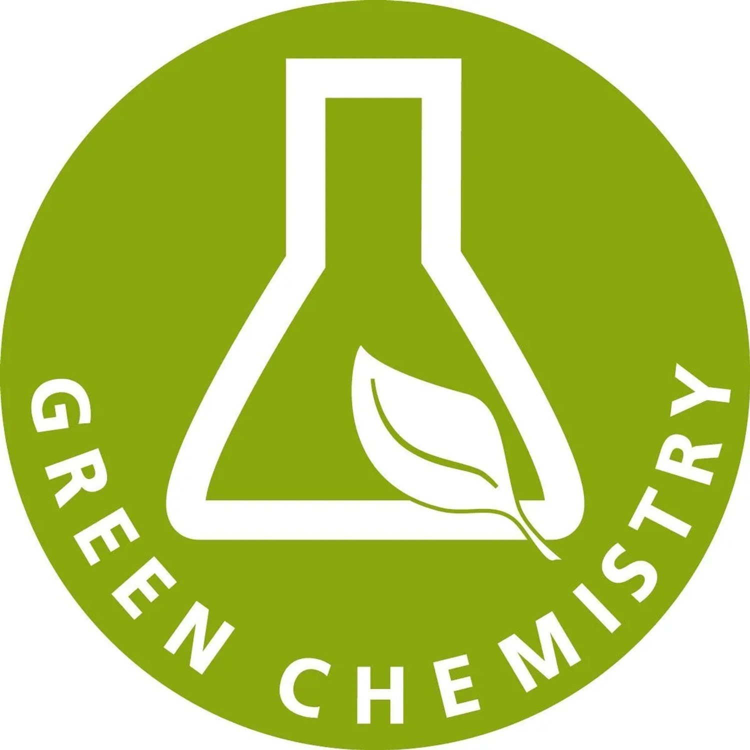 Logo von Höfer Chemie: Grüner Kreis mit stilisierter Messflasche und Blatt.