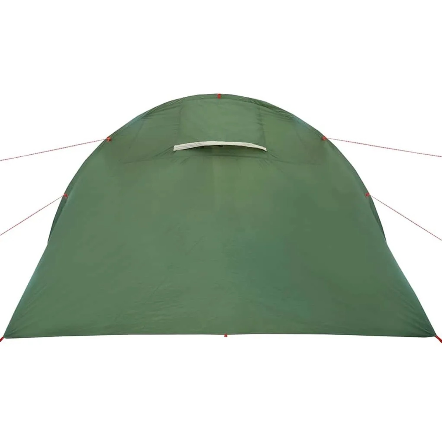 Grünes vidaXL Tunnelzelt für 4 Personen, mit sichtbaren Abspannleinen. Perfektes Campingzelt für Outdoor.