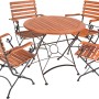 5-teiliges Gartenmöbel-Set Wien von Garden Pleasure mit Klapptisch aus FSC®-zertifiziertem Holz.