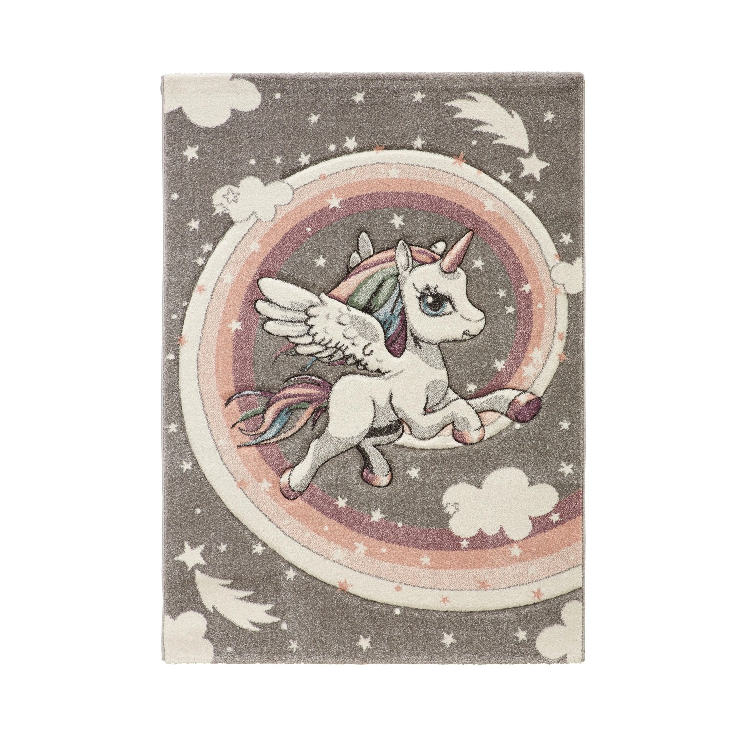 Mömax Kinderteppich Unicorn in Multicolor ca. 100x150cm