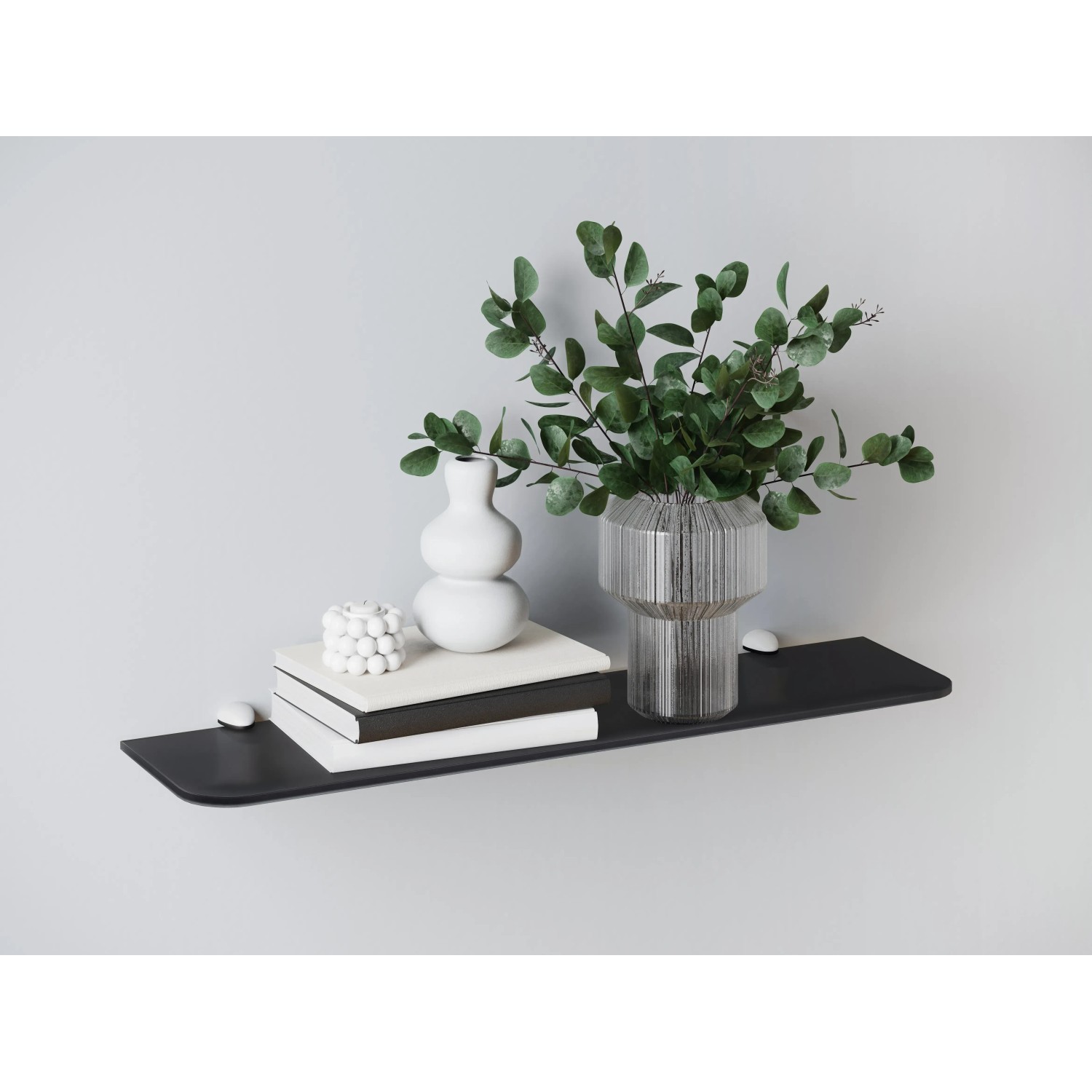Wandregal Glas Bransley 60 x 15 cm 0,6 cm Schwarz kaufen bei OBI