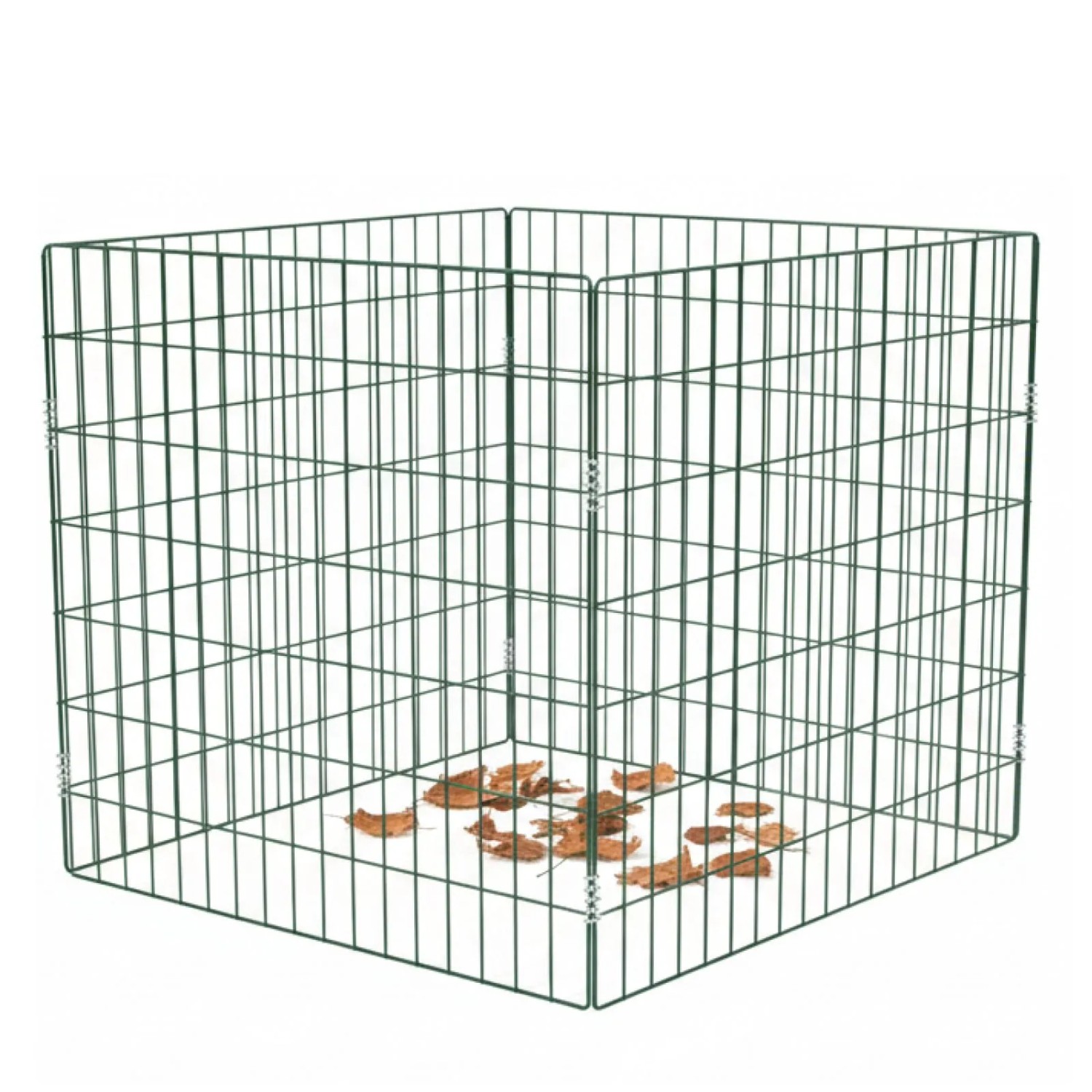 TRUTZHOLM Gartenkomposter 90×90cm Stahldraht Pulverbeschicht 10×4cm Maschenweite