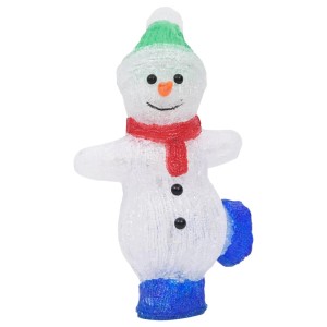 vidaXL LED-Weihnachtsfigur Schneemann Acryl Indoor und Outdoor 30 cm 328788