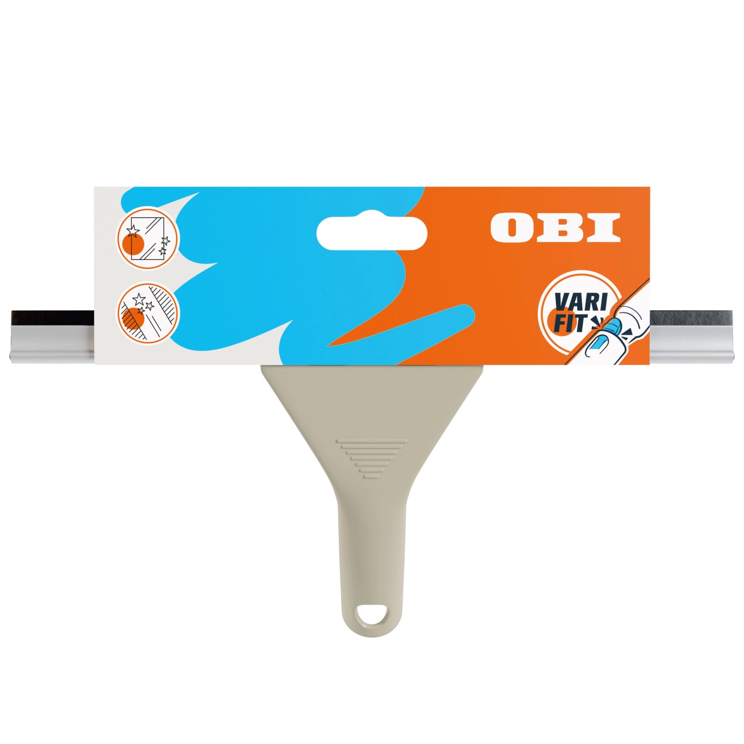 OBI Fensterabzieher Varifit mit Gummilippe & Aluminiumschiene