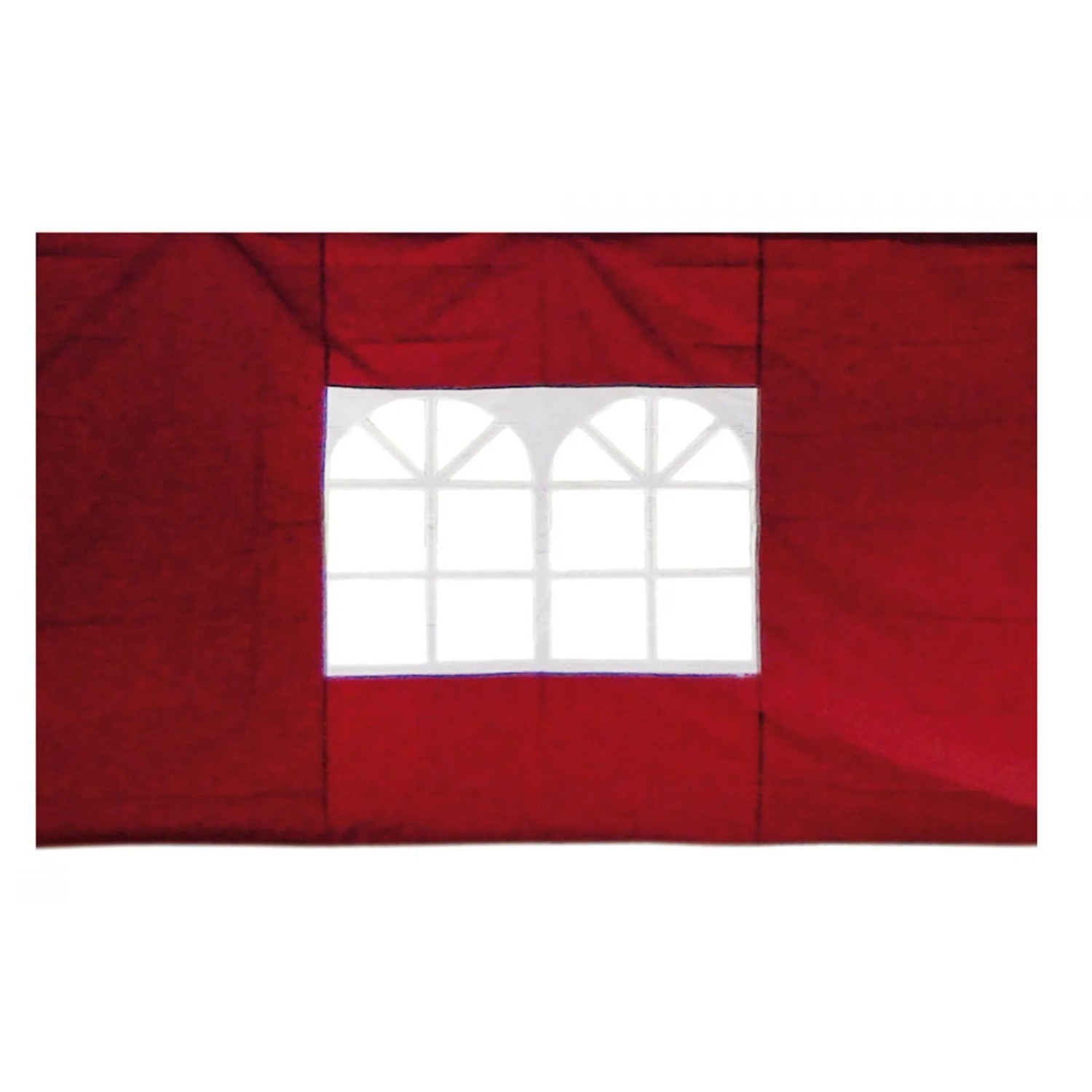 Lex 2er Set Seitenteile für Pavillon 3x3m Fenster  Seitenwand Faltpavillon Partyzelt Burgundrot