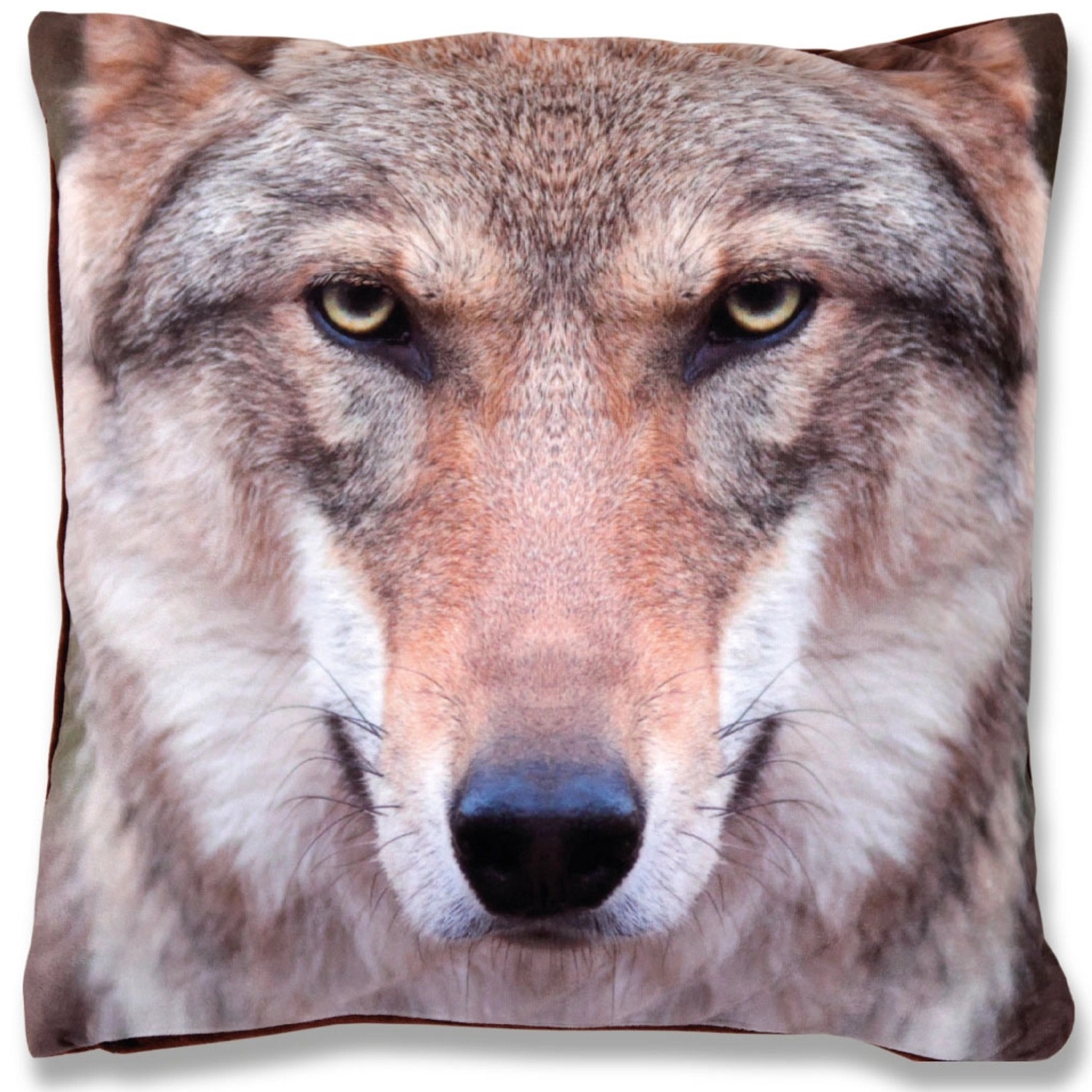 Bestlivings Kissenhülle Fotodruck 40 x 40 cm Wolf Ohne Füllung günstig online kaufen