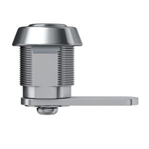 Basi Hebelschloss HS 310, verschiedenschließend, hellverchromt für Briefkästen und universelle Anwendungen.