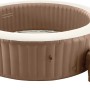 Intex PureSpa Bubble Massage Set für 8 Personen, aufblasbarer Whirlpool in Braun mit Steuereinheit.