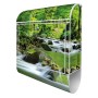 Banjado Design Briefkasten Weiß Pulverbeschichtet 39x47x14cm 2 Schlüssel Mit Zeitungsfach Motiv Rauschender Bach