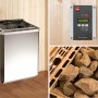 Weka Elementsauna Varberg Sparset: Saunaofen, Steuerung und Saunasteine im Detail.