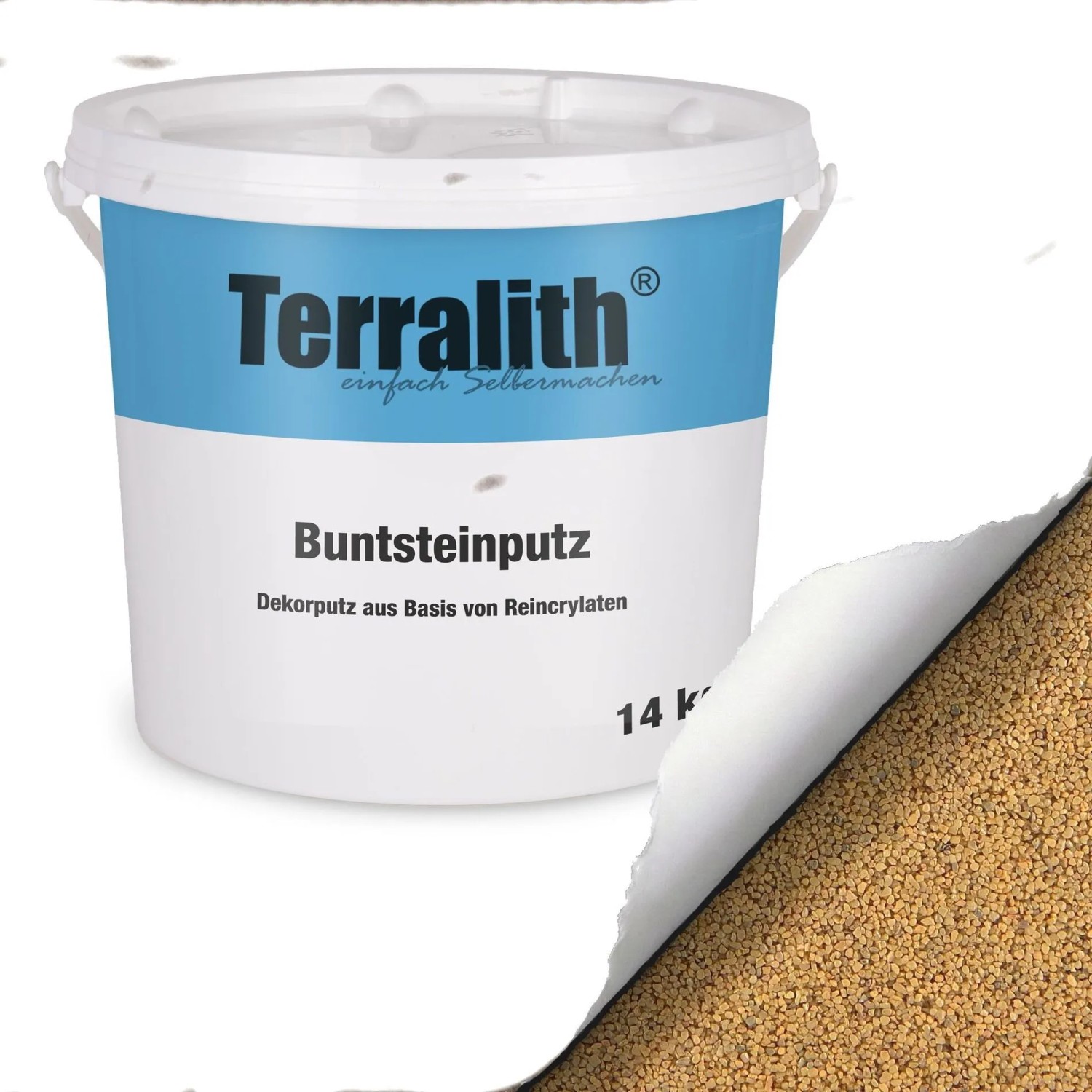 Terralith Buntsteinputz Mosaikputz 2mm 14 kg BSP29 Beige Gelb