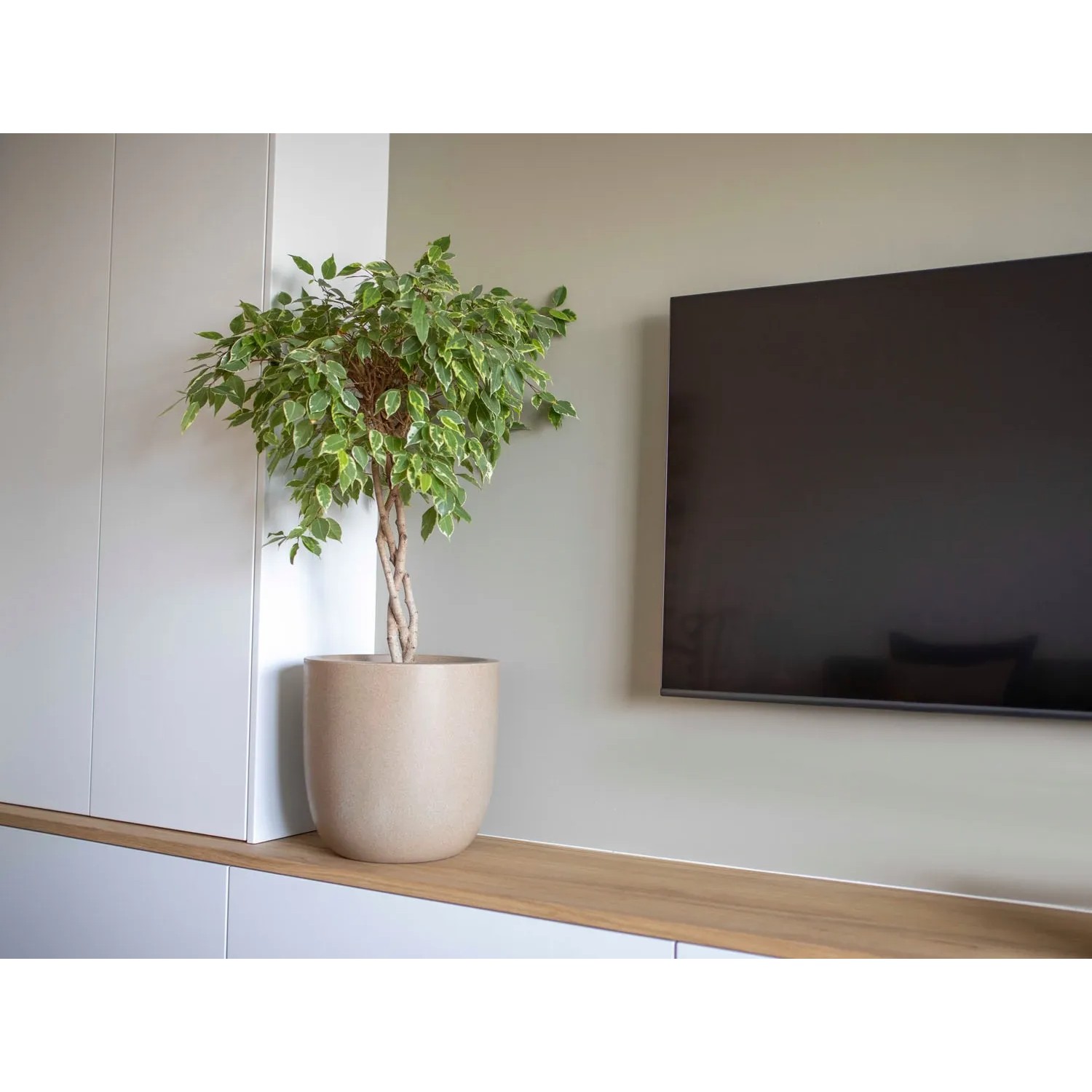 Capi Übertopf Kugel Waste Smooth NL Terrazzo Optik Beige 35 x 34 cm kaufen bei OBI