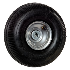 Luftrad für Sackkarre, Ø 26,3 cm, mit Stahlfelge und Kugellager.