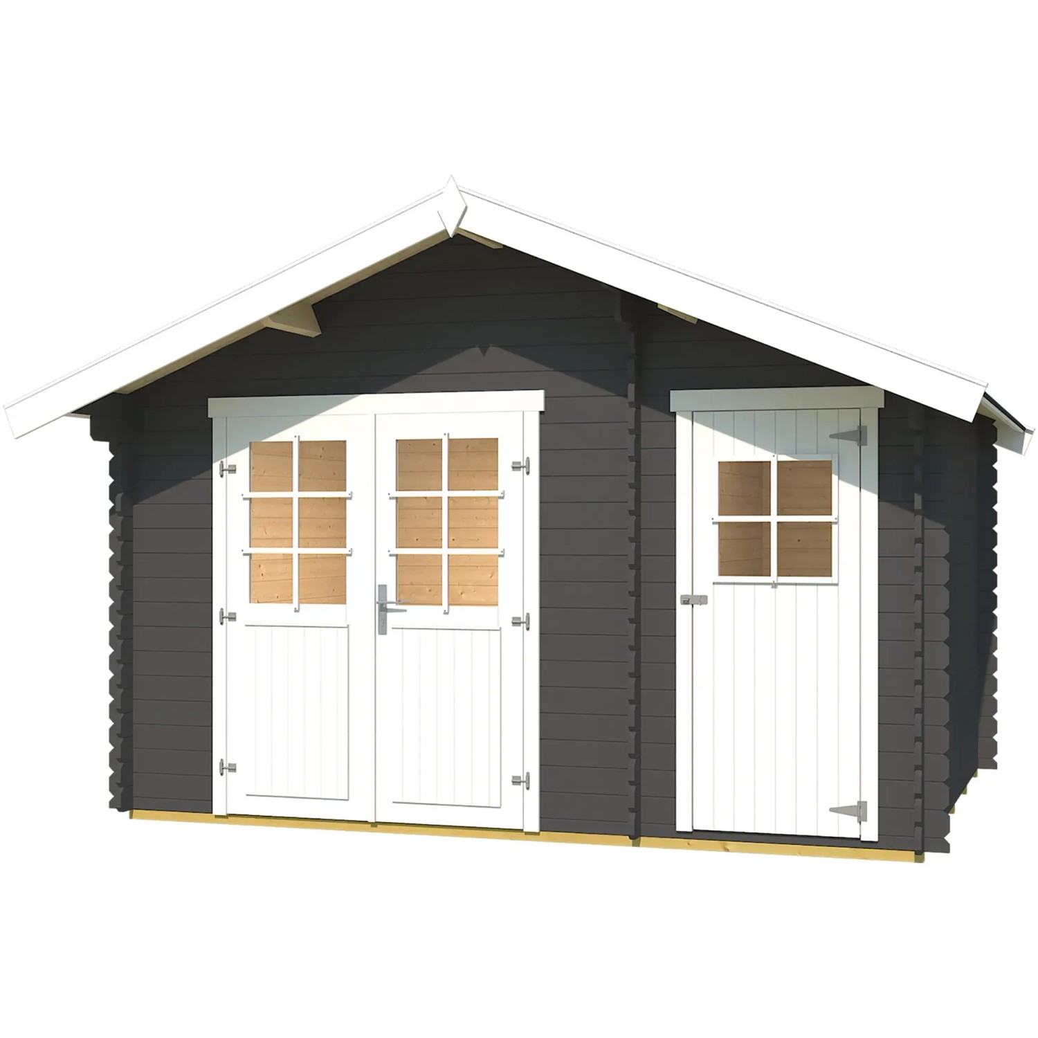 Weka Geräteschuppen Holz 253 Gr.2 Anthrazit 370 x 250 cm kaufen bei OBI
