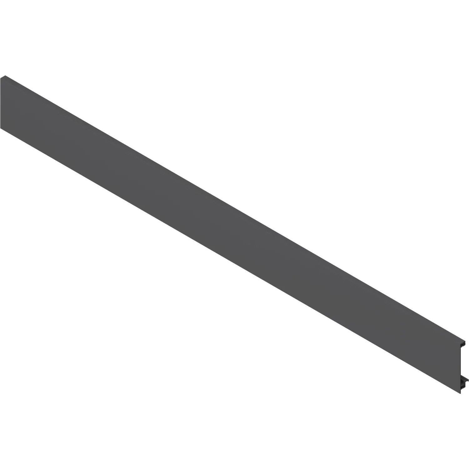 Blum Vorderstück Legrabox ohne Nut Aluminium Oriongrau Matt Länge 1.043 mm