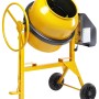 Gelber Betonmischer BT PRO 170 mit 160 l Trommelvolumen für Baustellen.