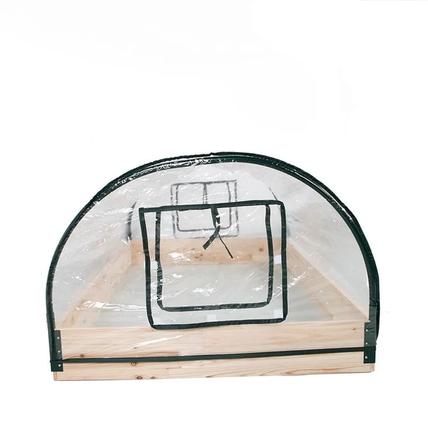 Lex Frühbeet mit Holz/Metallrahmen Treibhaus Gewächshaus Tomatenhaus 120x80x50cm_2