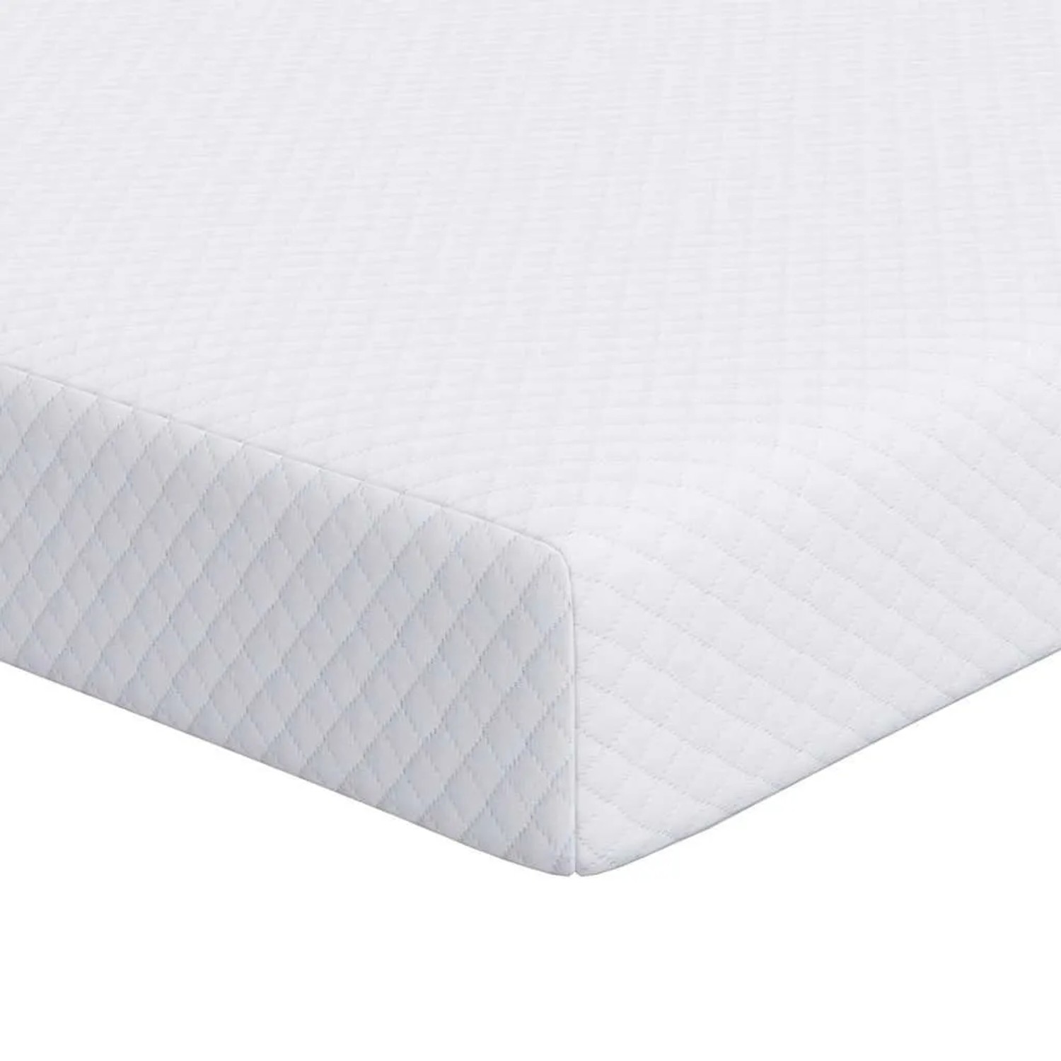 vidaXL Matratzenauflage Weiß 120 x 200 cm Jacquard Stoff 4106247
