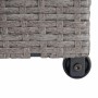 Proregal Poly-Rattan Kissenbox HxBxT 80x160x94cm Premium Grau 320L Gartentruhe Auflagenbox Truhe_8