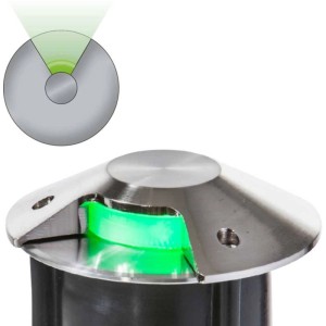 Heissner Blendabdeckung für L453/L463 Teichstrahler, Edelstahl mit Acryl-Diffuser.