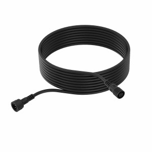 Schwarzes Philips Verlängerungskabel (10 m) für 24V Außenbeleuchtungssysteme mit Twist&Lock Verbindung.