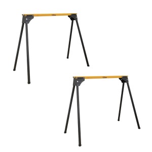 TRUTZHOLM 2x Arbeitsbock Klappbar bis 1000 kg Stahl Pulverbeschichtet Gelb Schwarz