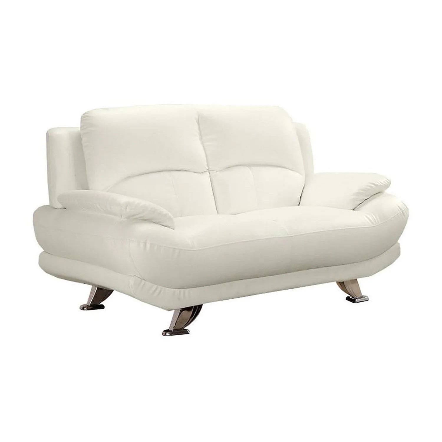 Vente-unique Sofa Ohne Schlafmöglichkeit Musko Elfenbeinfarben 150 cm