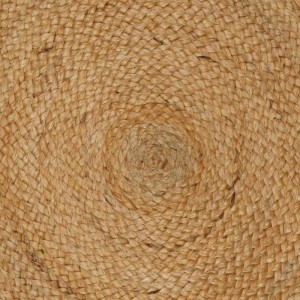 vidaXL Teppich Natur Ø 150 cm Jute 42010801