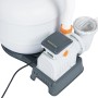 Bestway Flowclear Sandfilteranlage mit Zeitschaltuhr, weiße Pool Filteranlage.