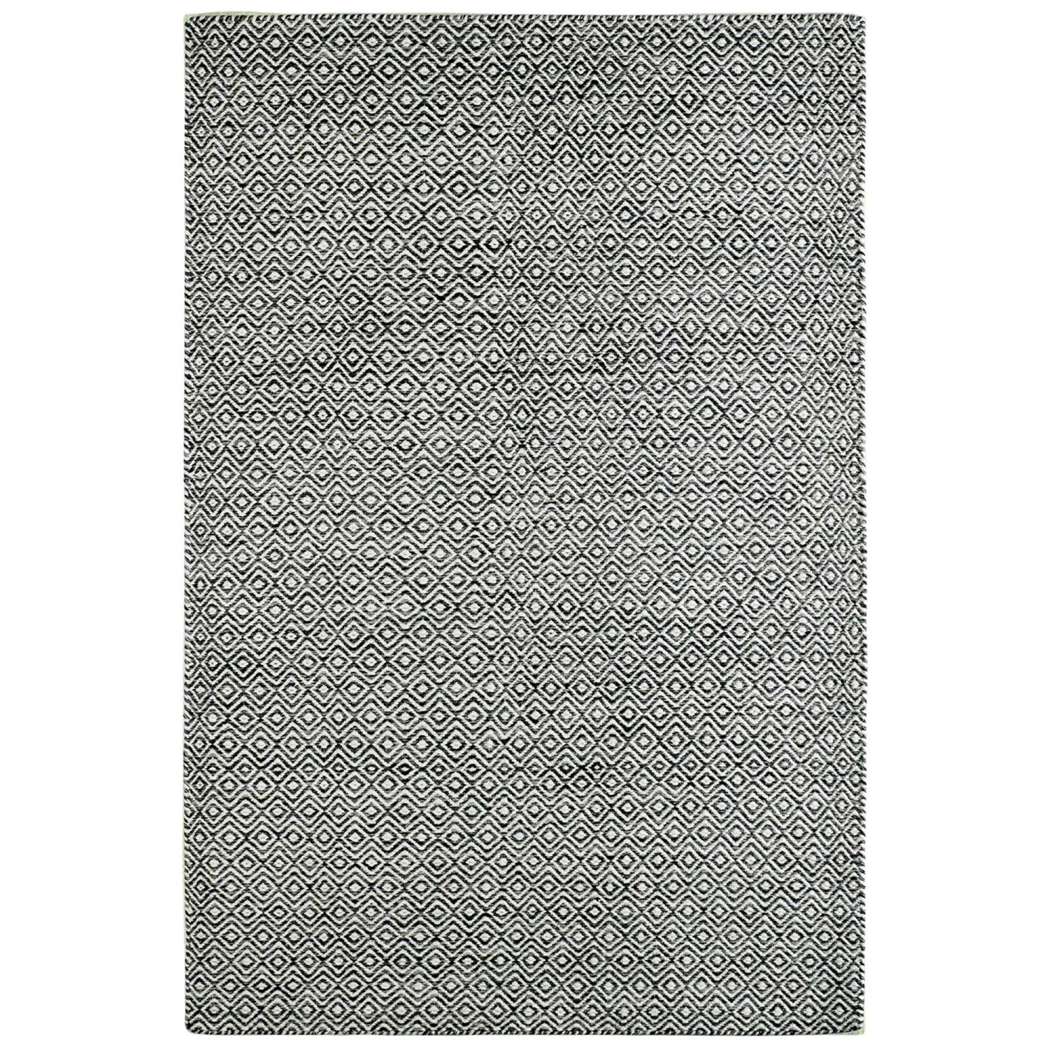 MeGusta Kurzflor Teppich Vintage Modern Graphit Wolle 200x290 cm Clara günstig online kaufen