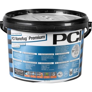 Eimer PCI Nanofug Premium Flexfugenmörtel Caramel, 5 kg, für Fugen von 1-10 mm.