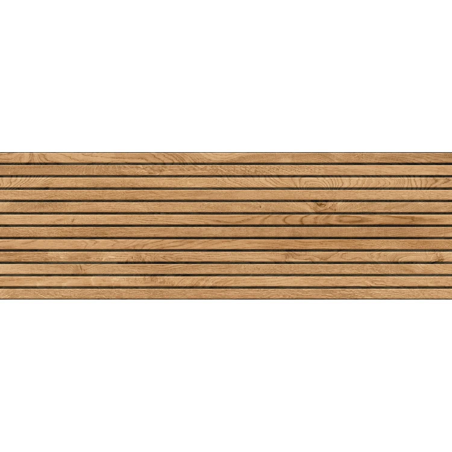 Beige Cersanit Wandfliese Oslo Light mit Holz-Latten Struktur, 28,9x89 cm, rektifiziert.