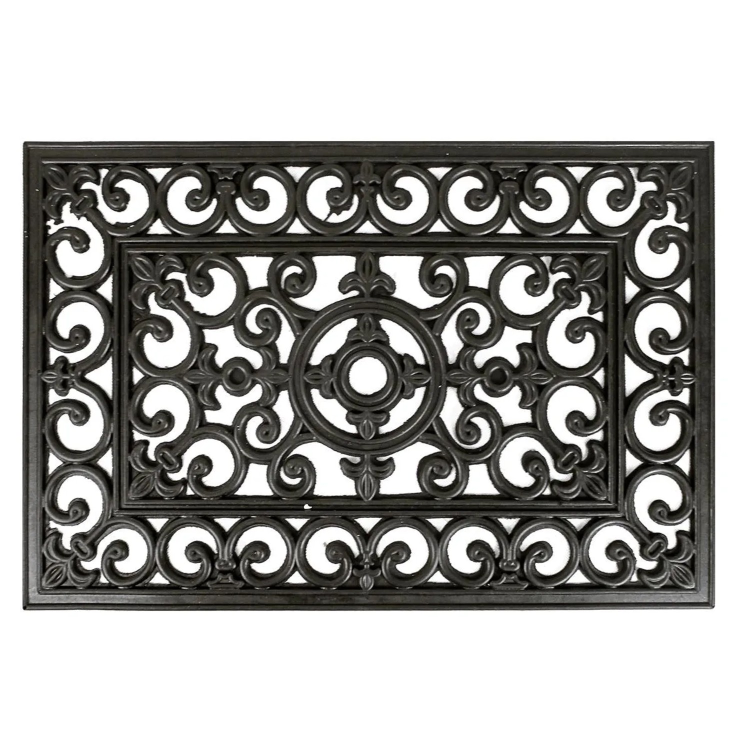 Lex Schmutzfangmatte Türmatte Fußabtreter Fußmatte Schmutzmatte 60x40 cm Schwarz