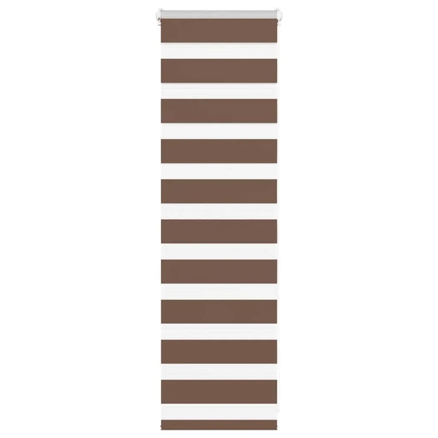 vidaXL Doppelrollo Braun 45x100 cm Stoffbreite 40,9 cm Polyester 4014302