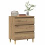 vidaXL Sideboard Artisan-Eiche 60x35x70 cm Holzwerkstoff 856481_2