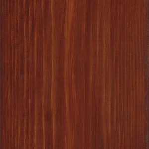 Holzstruktur, Mahagoni Farbton, behandelt mit OBI Holzschutz-Lasur. Holzlasur für Aussen.