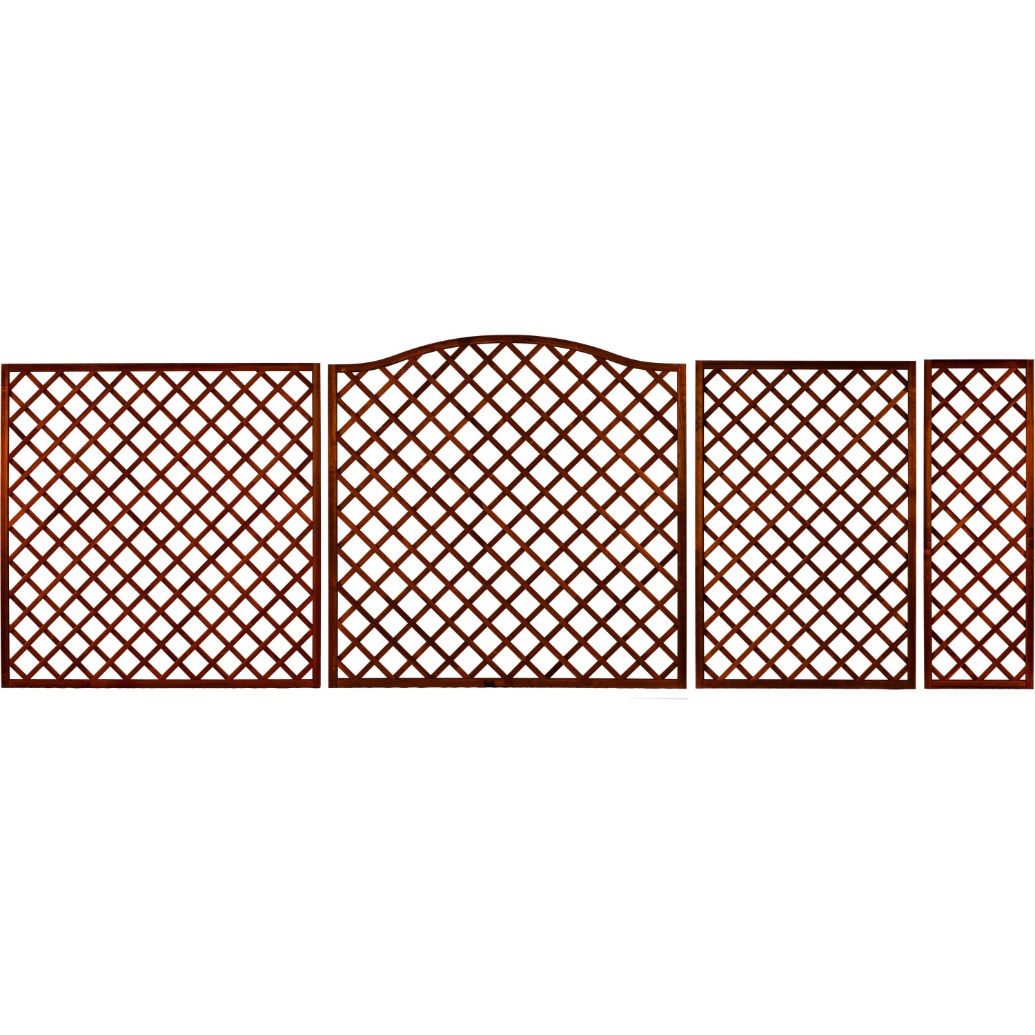 Elevens Sichtschutzzaun Metall – 193 Cm Hoch, 89 Cm Breit, Braunes Netz, Mit Ständer Für Garten & Terrasse