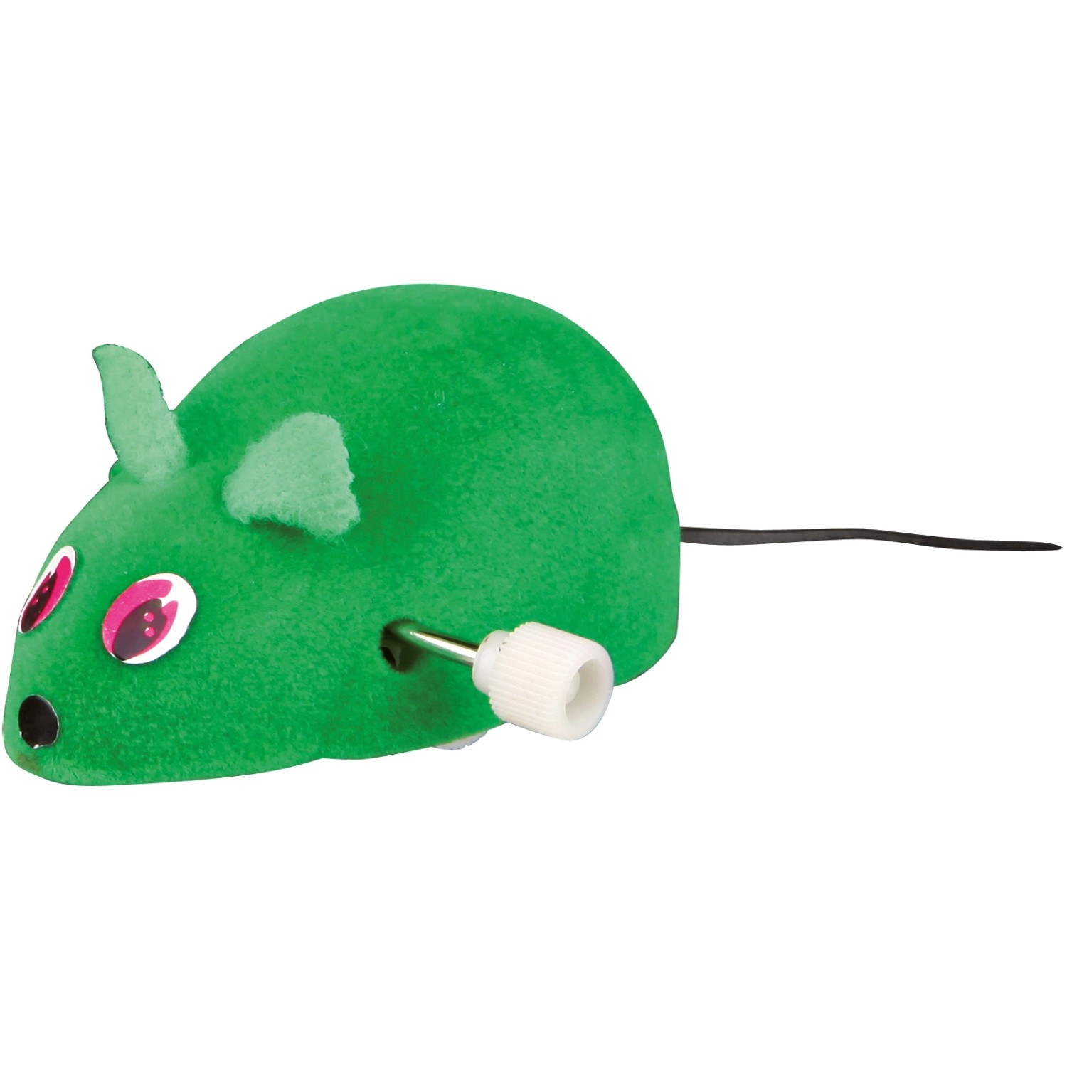 Grüne Jollypaw Aufzieh-Maus, 7 cm, Katzenspielzeug zur Förderung des Jagdinstinkts.