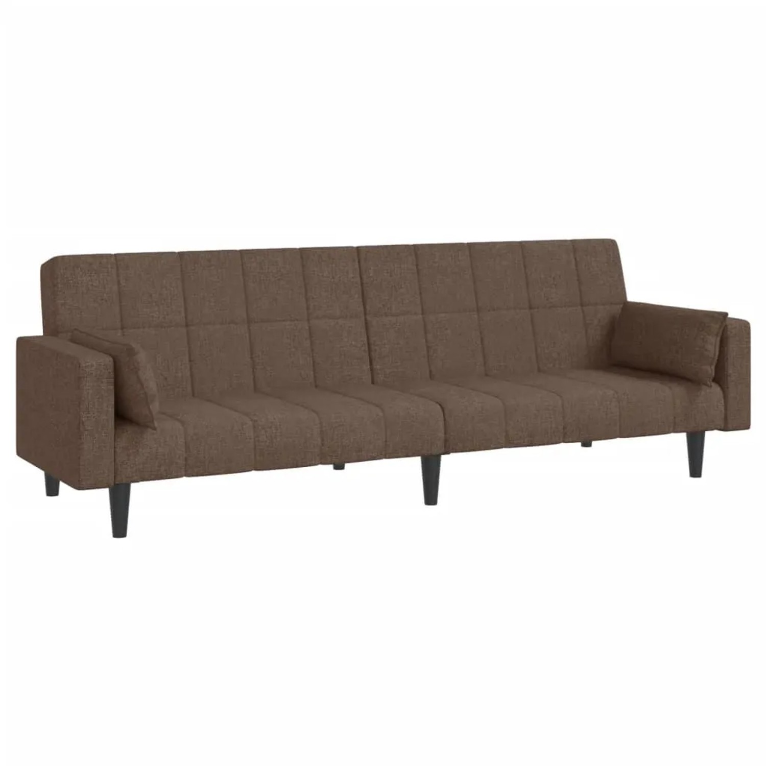 vidaXL Schlafsofa 2-Sitzer mit 2 Kissen Taupe Stoff 375839 günstig online kaufen