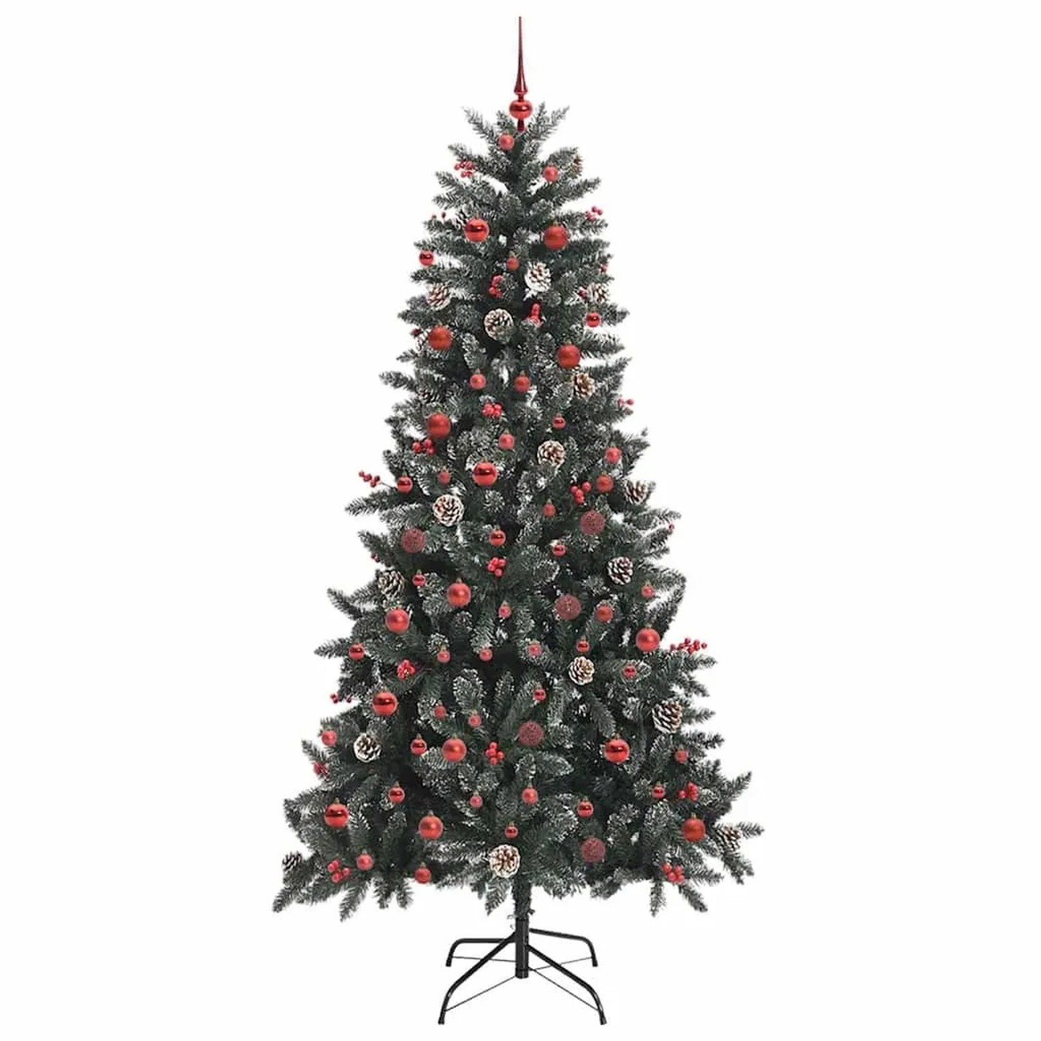 vidaXL Künstlicher Weihnachtsbaum mit 300 LEDs Grün 114 x 114 x 210 cm 3395892