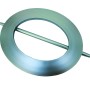 Gardinia Dekoring Oval, silber matt, 15x18cm, zur Gestaltung von Stilgarnituren.